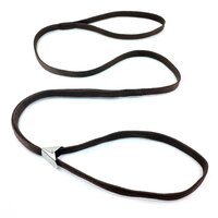 Výstavné vodítko so štipcom ploché hnedé